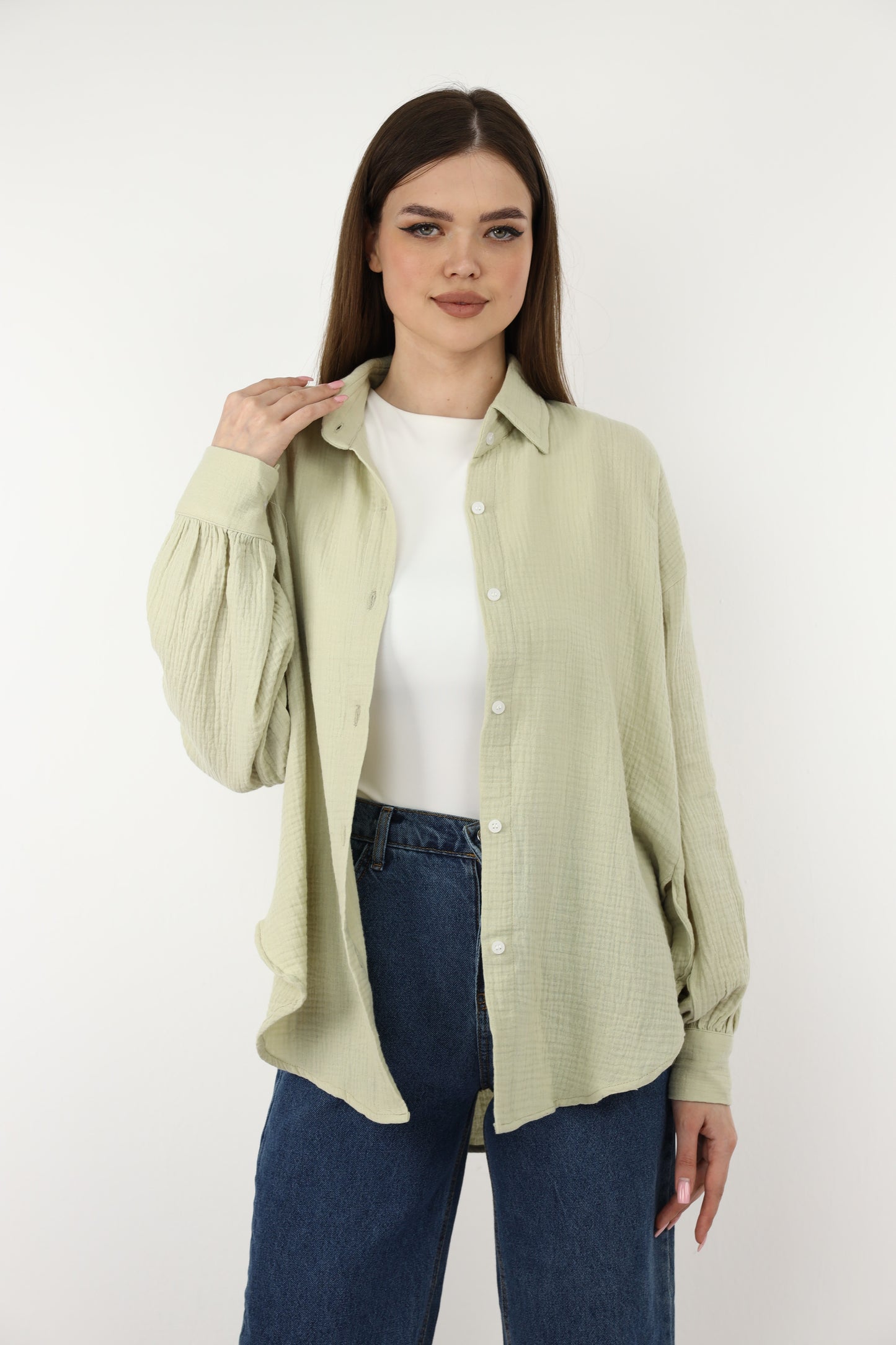 OLIVE GREEN SHIRT