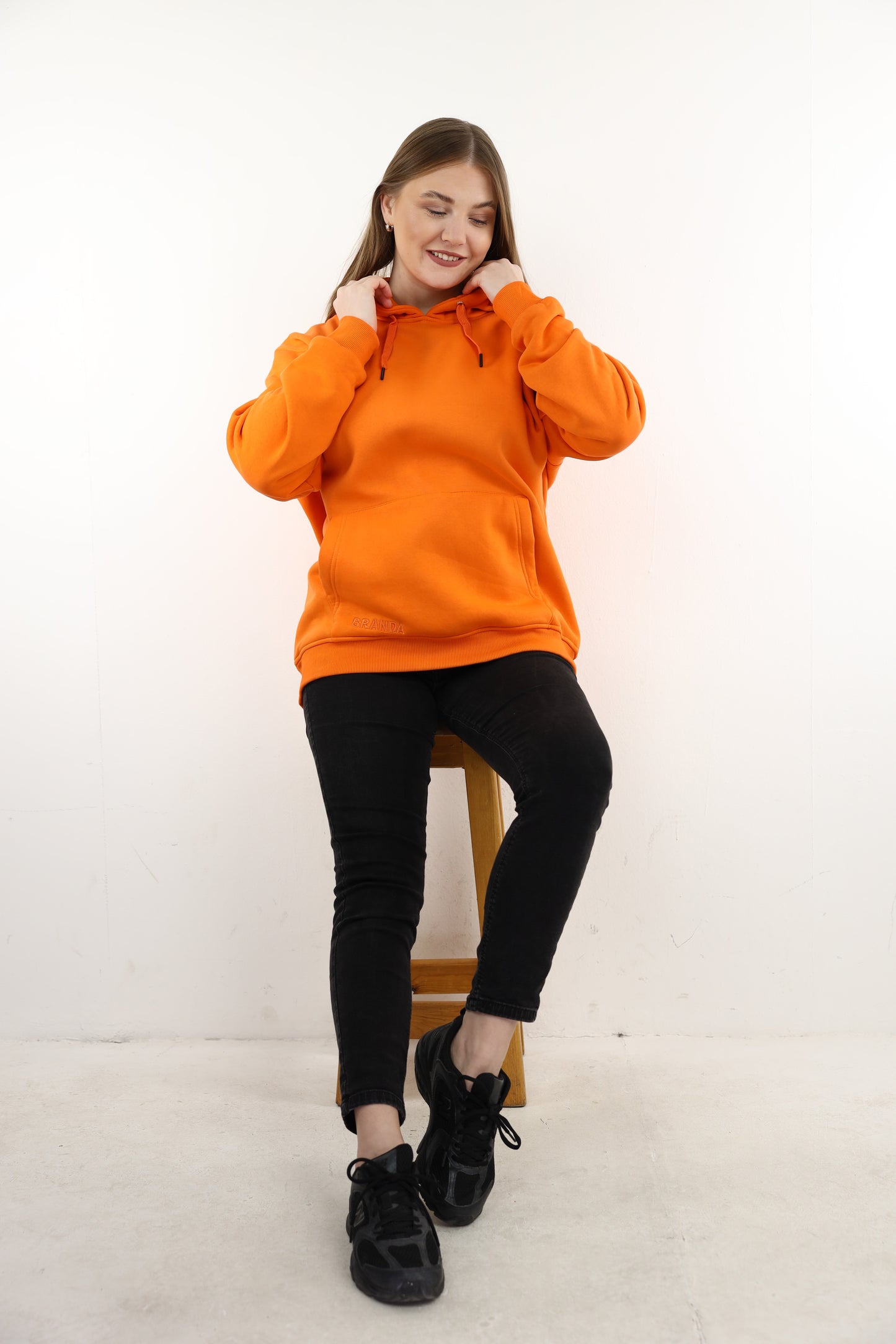 ORANGE BRANDA HOODIES