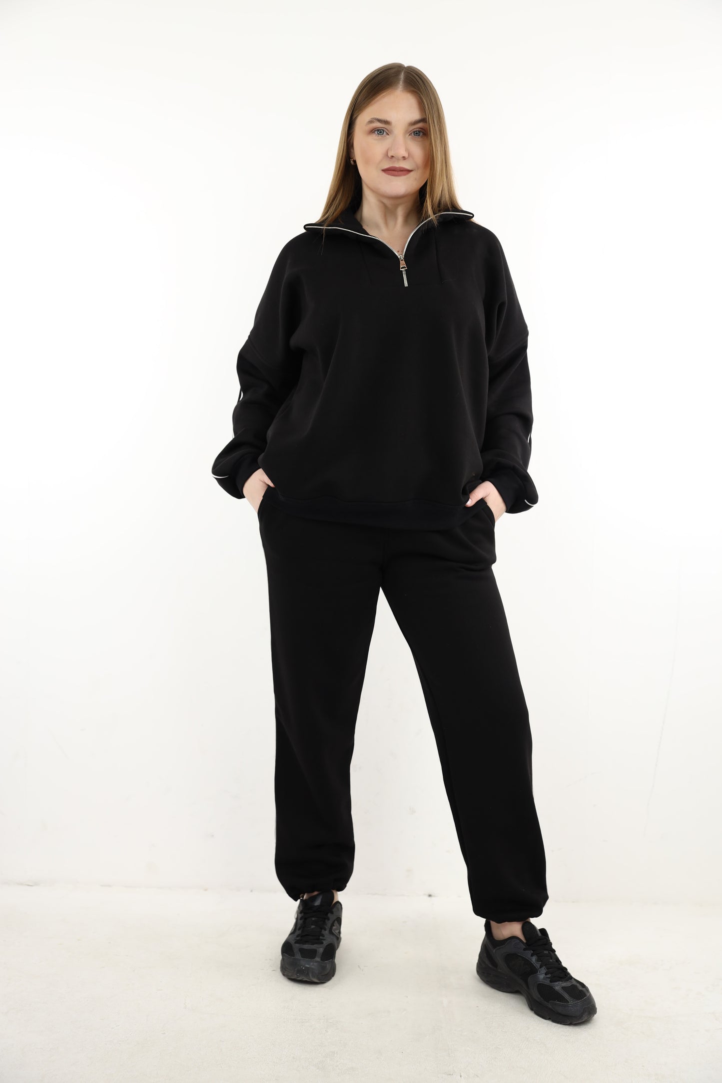 BLACK WINTER SUIT