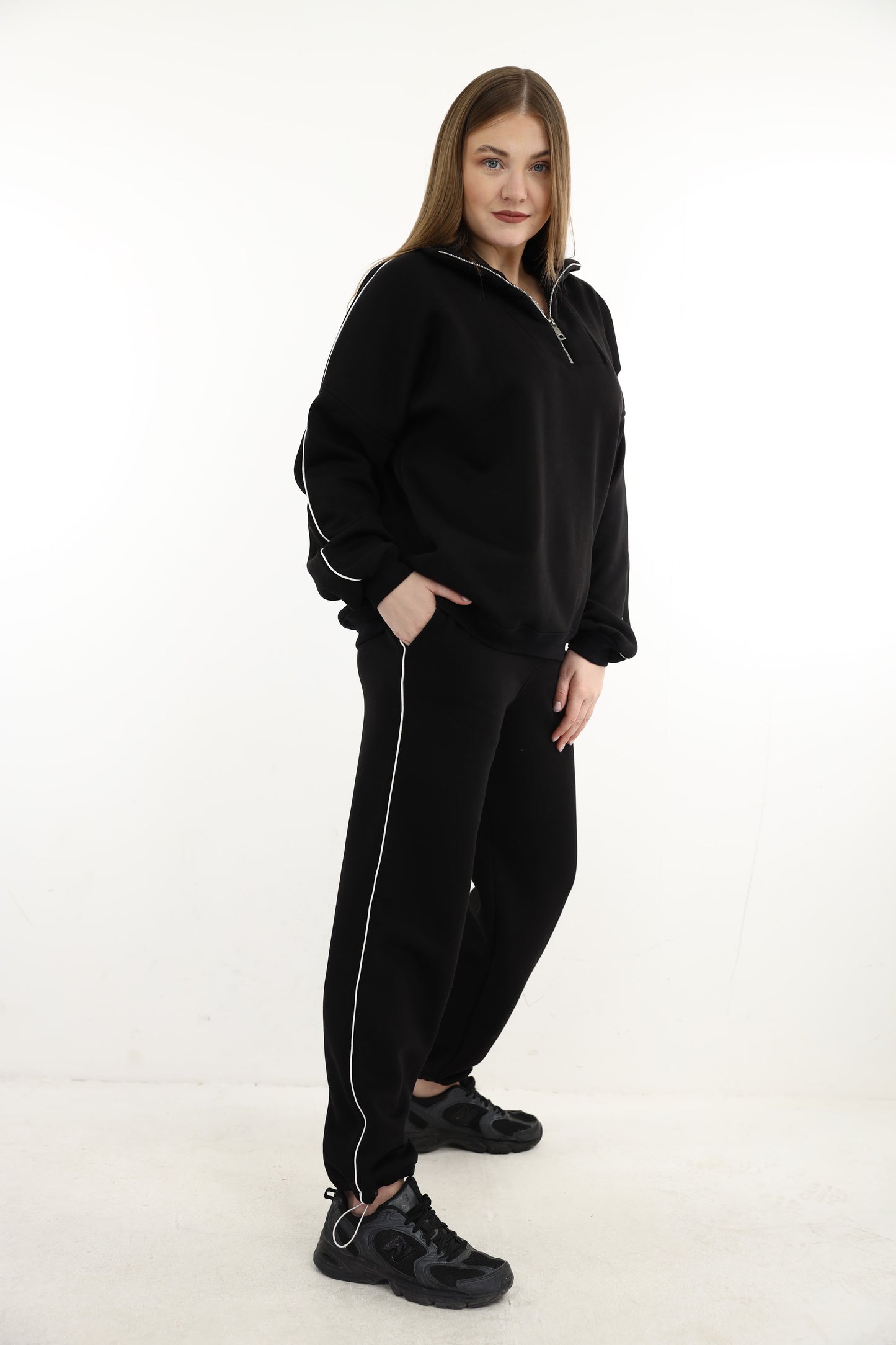 BLACK WINTER SUIT