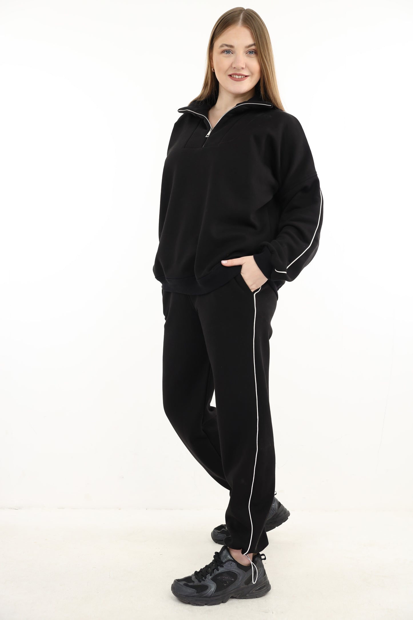 BLACK WINTER SUIT