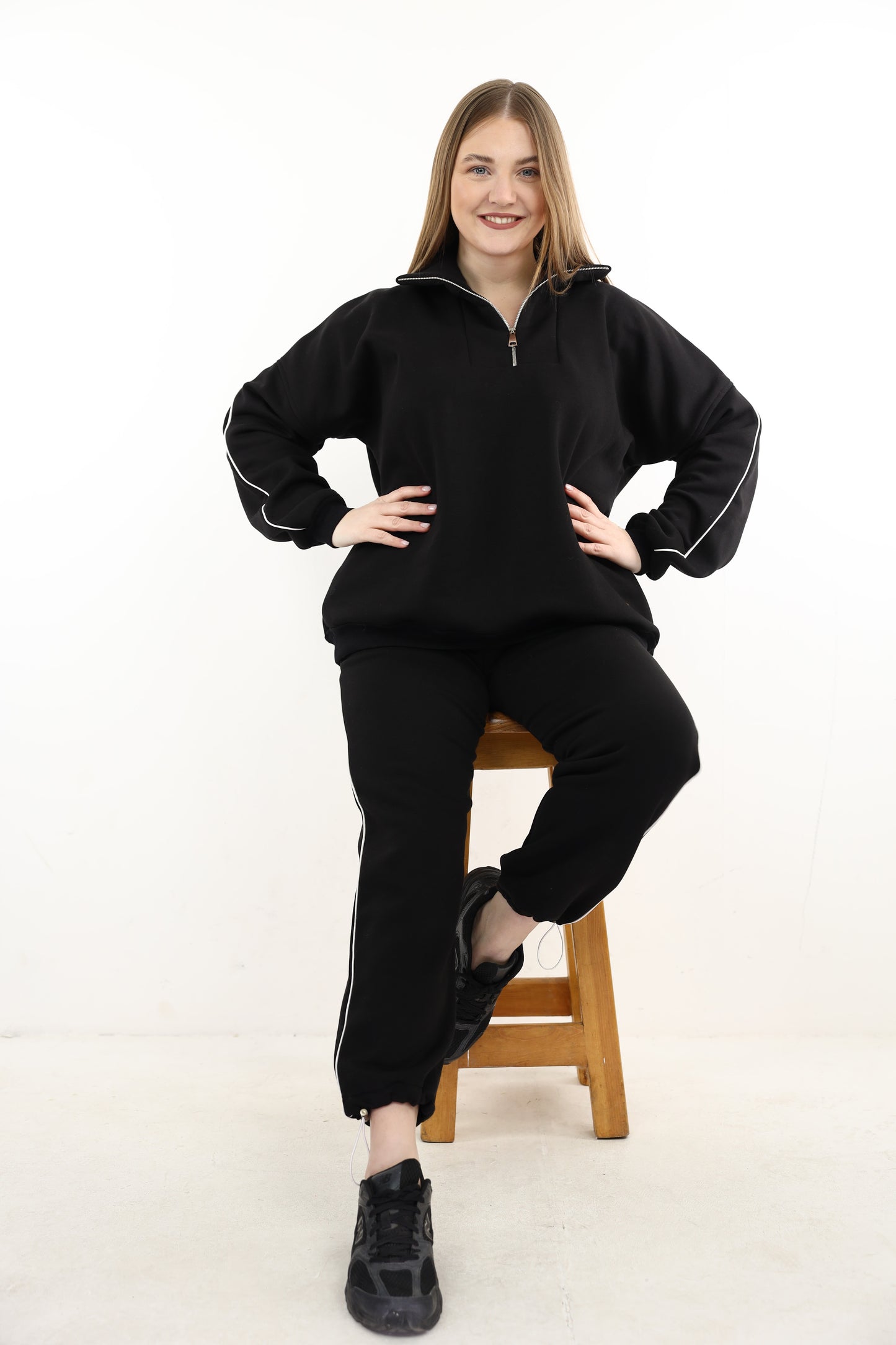BLACK WINTER SUIT