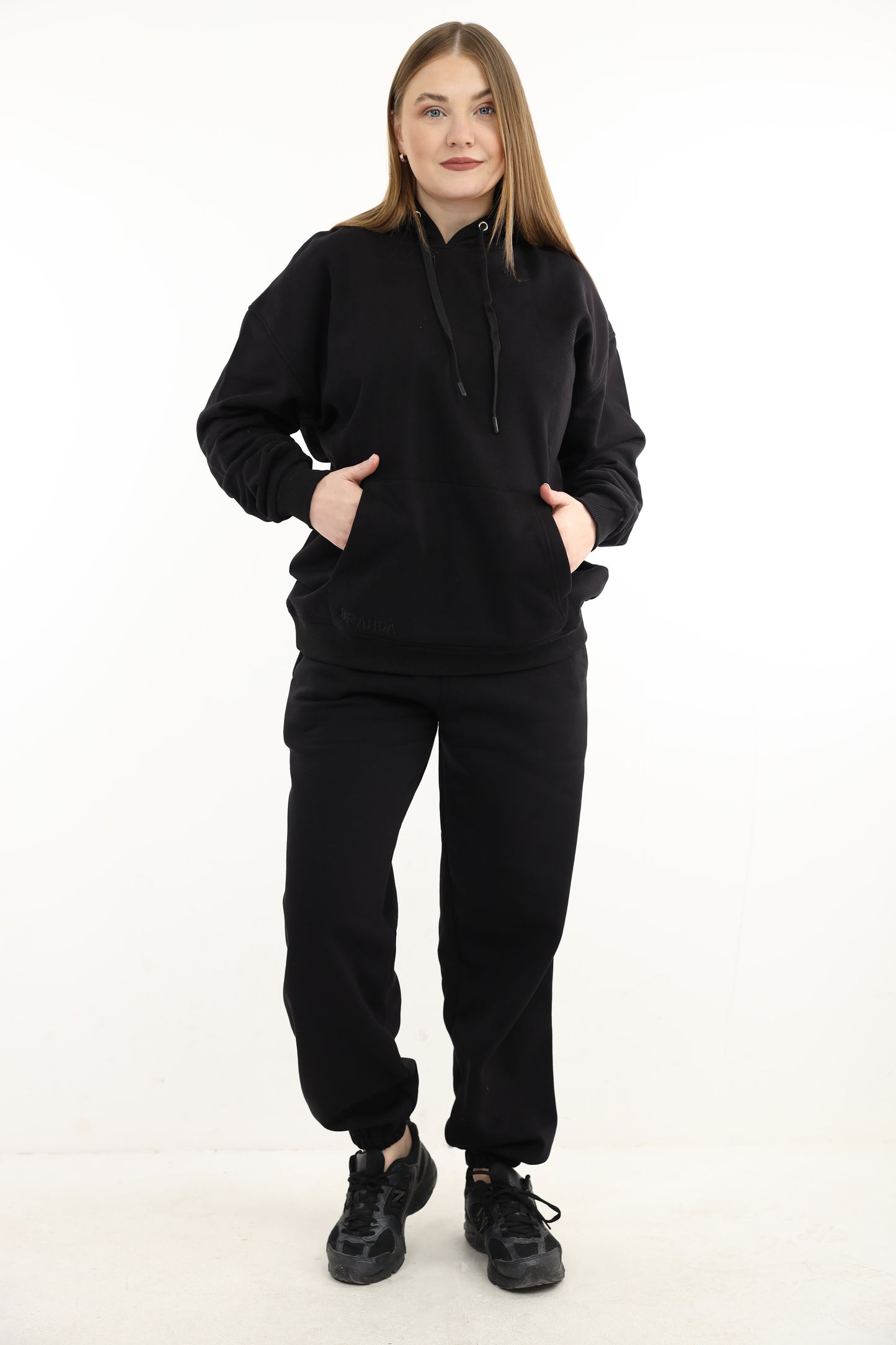 BLACK BRANDA HOODIES