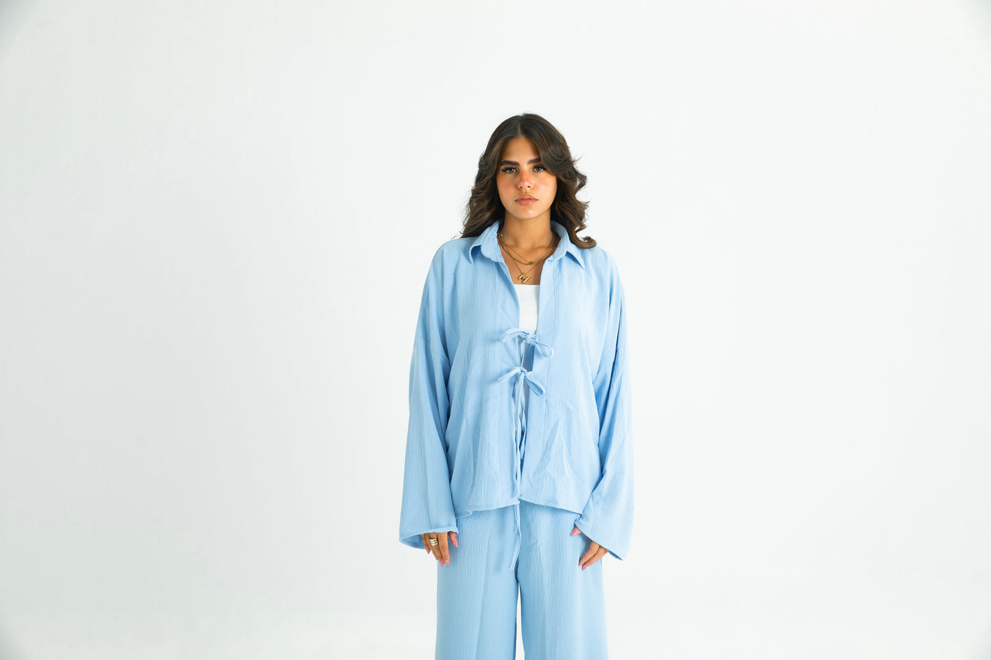 BABY BLUE RIBBON SUIT