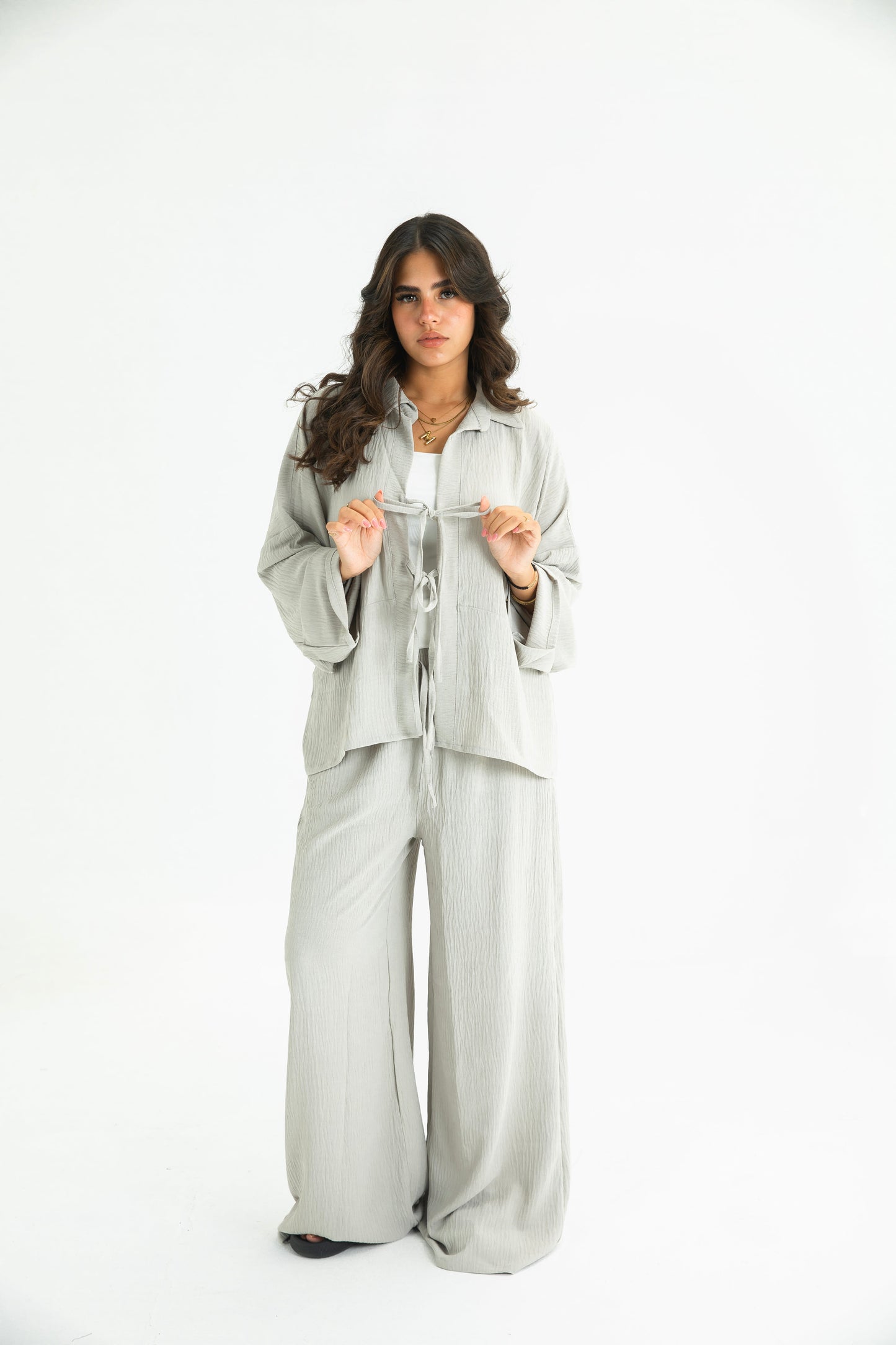 GREY RIBBON SUIT