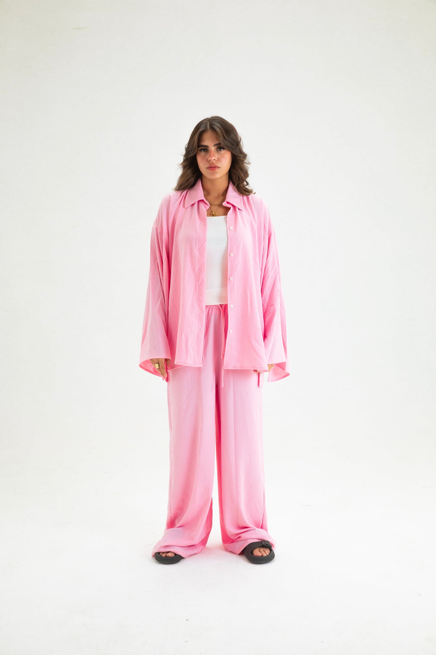 PINK BUTTON SUIT