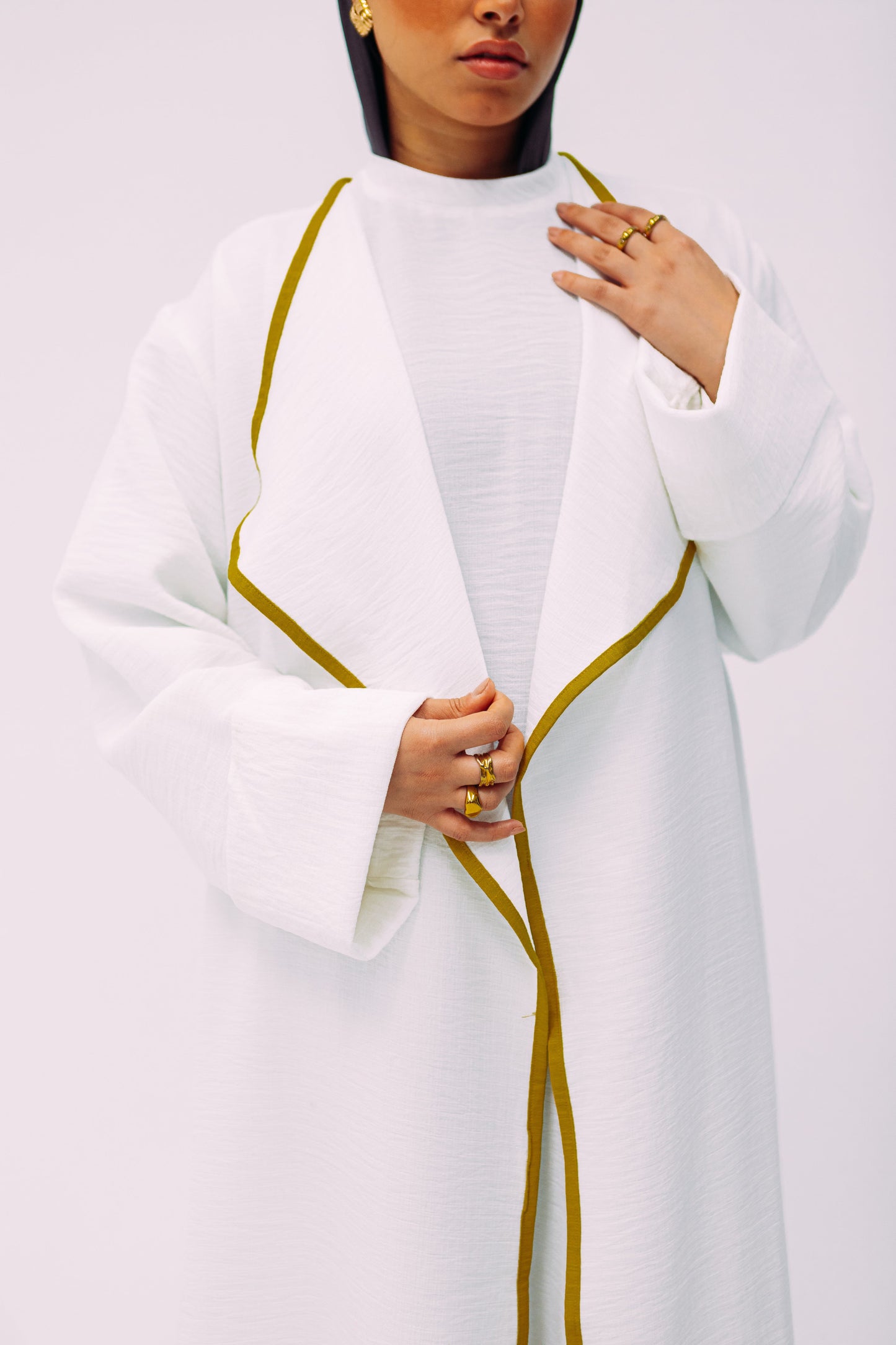 Qamar Kimono (White)