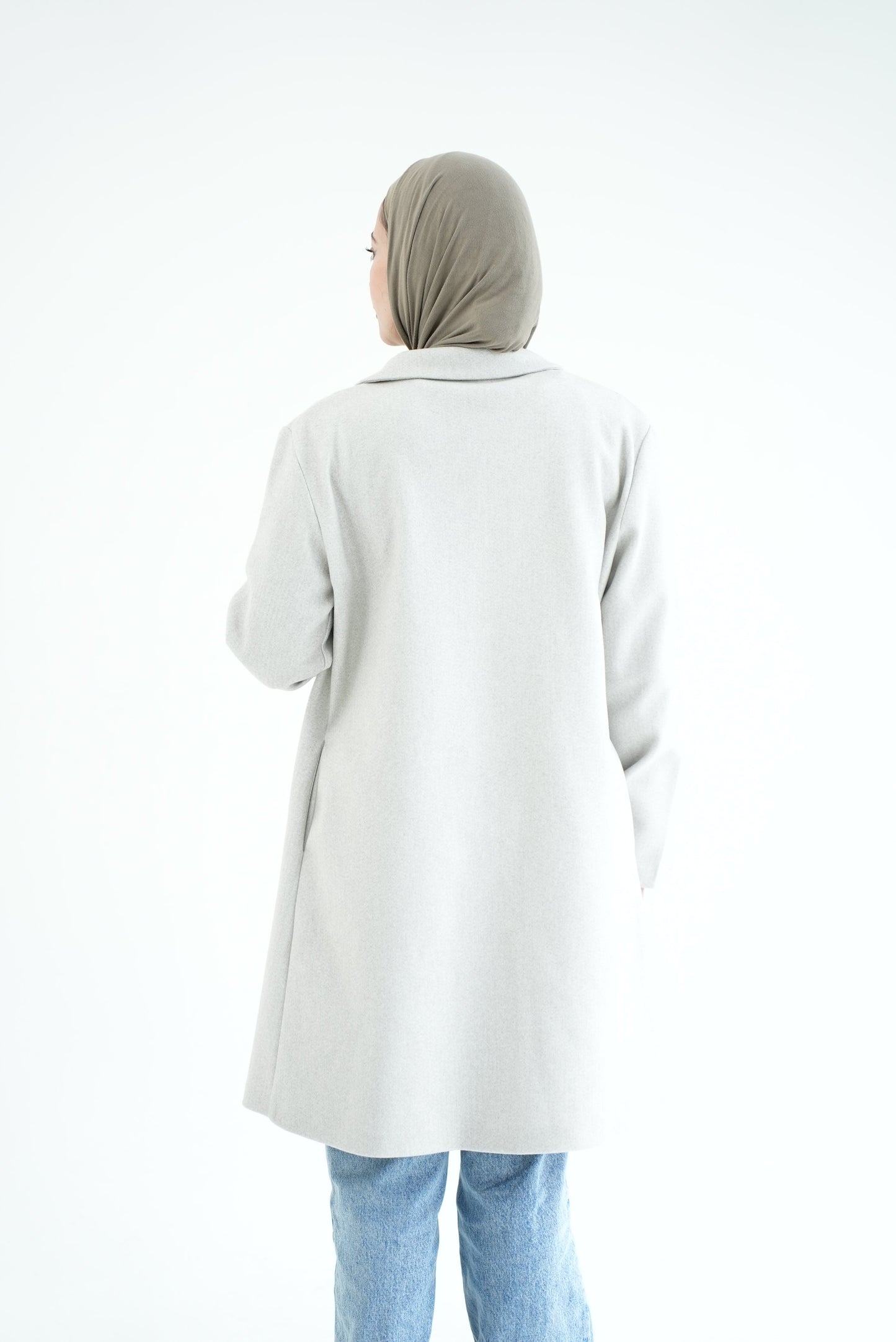 WOOL COAT- LIGHT GREY
