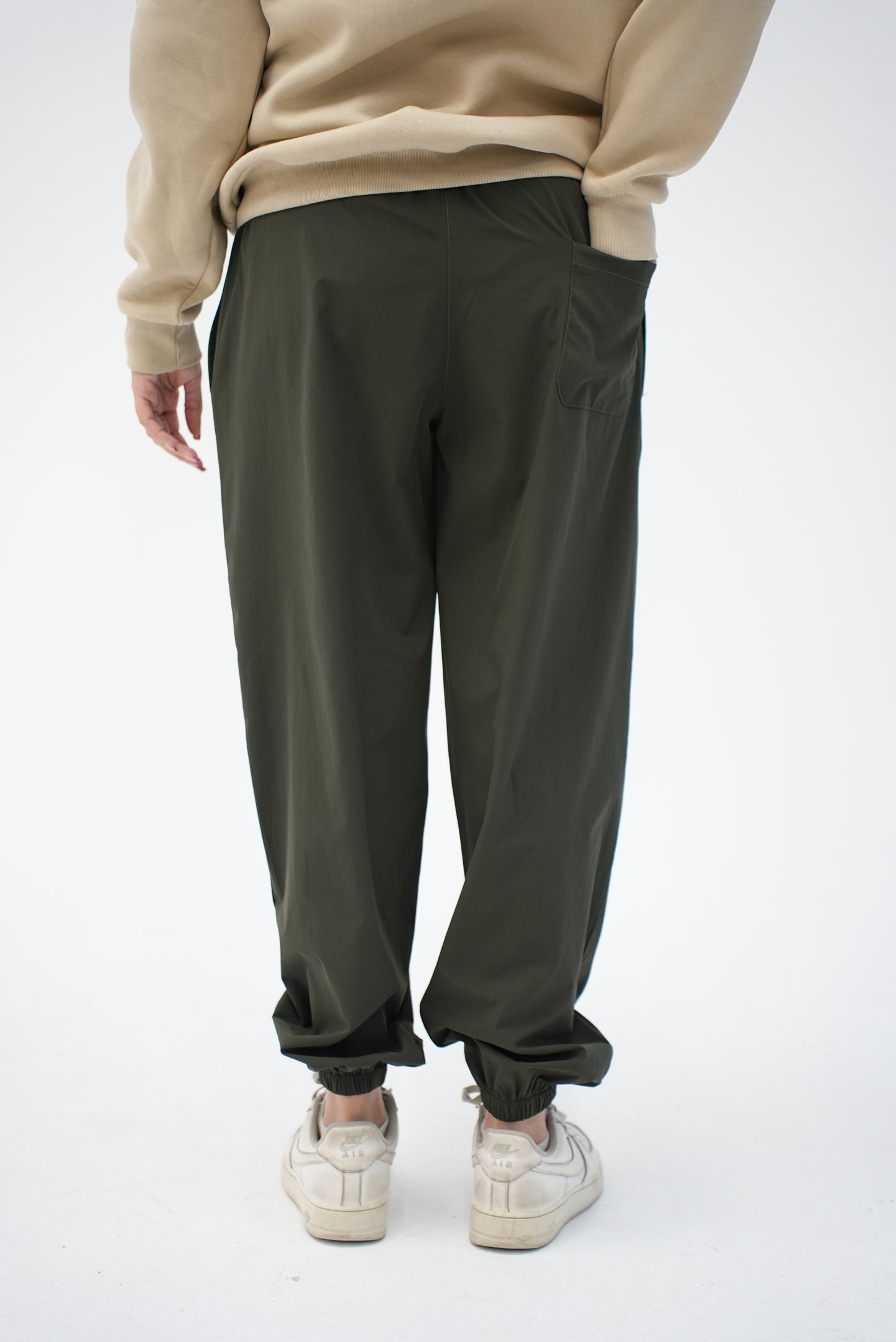 OLIVE GREEN STRAIGHT SUMMER PANTS