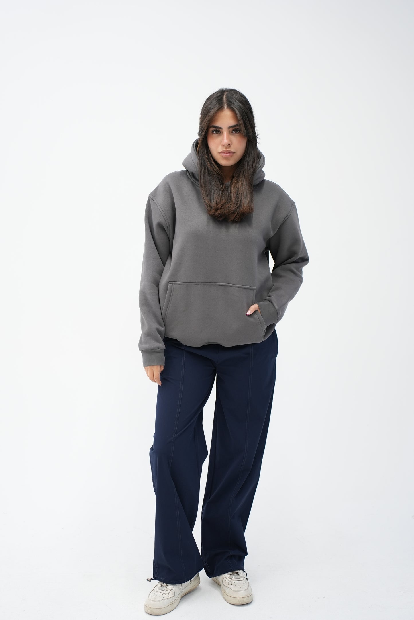 NAVY WIDE LEGS SUMMER PANTS