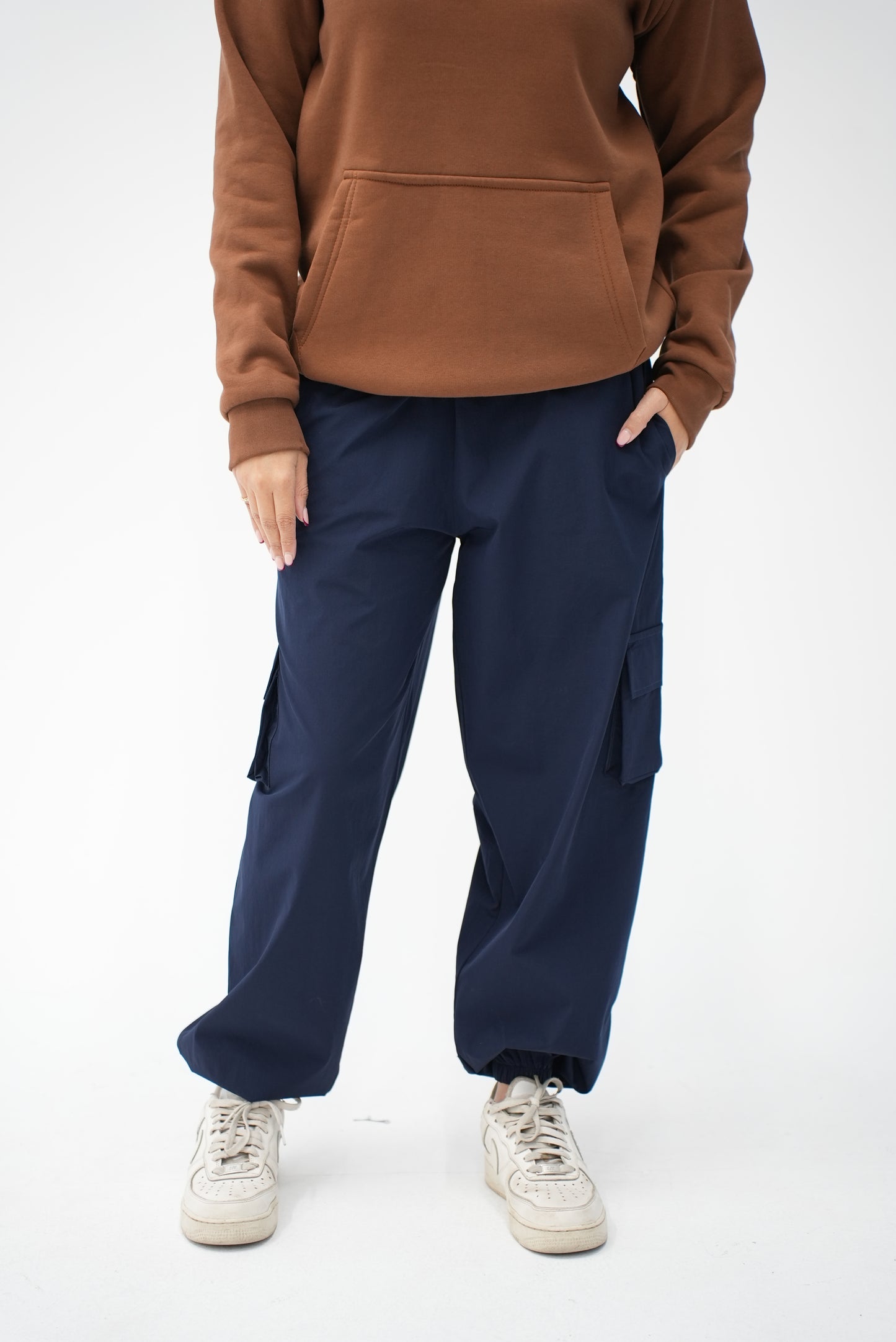 NAVY Cargo DOUBLE POCKET PANTS