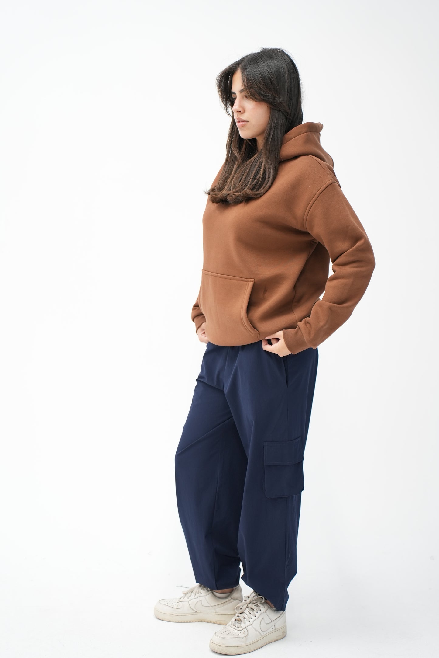 NAVY Cargo DOUBLE POCKET PANTS