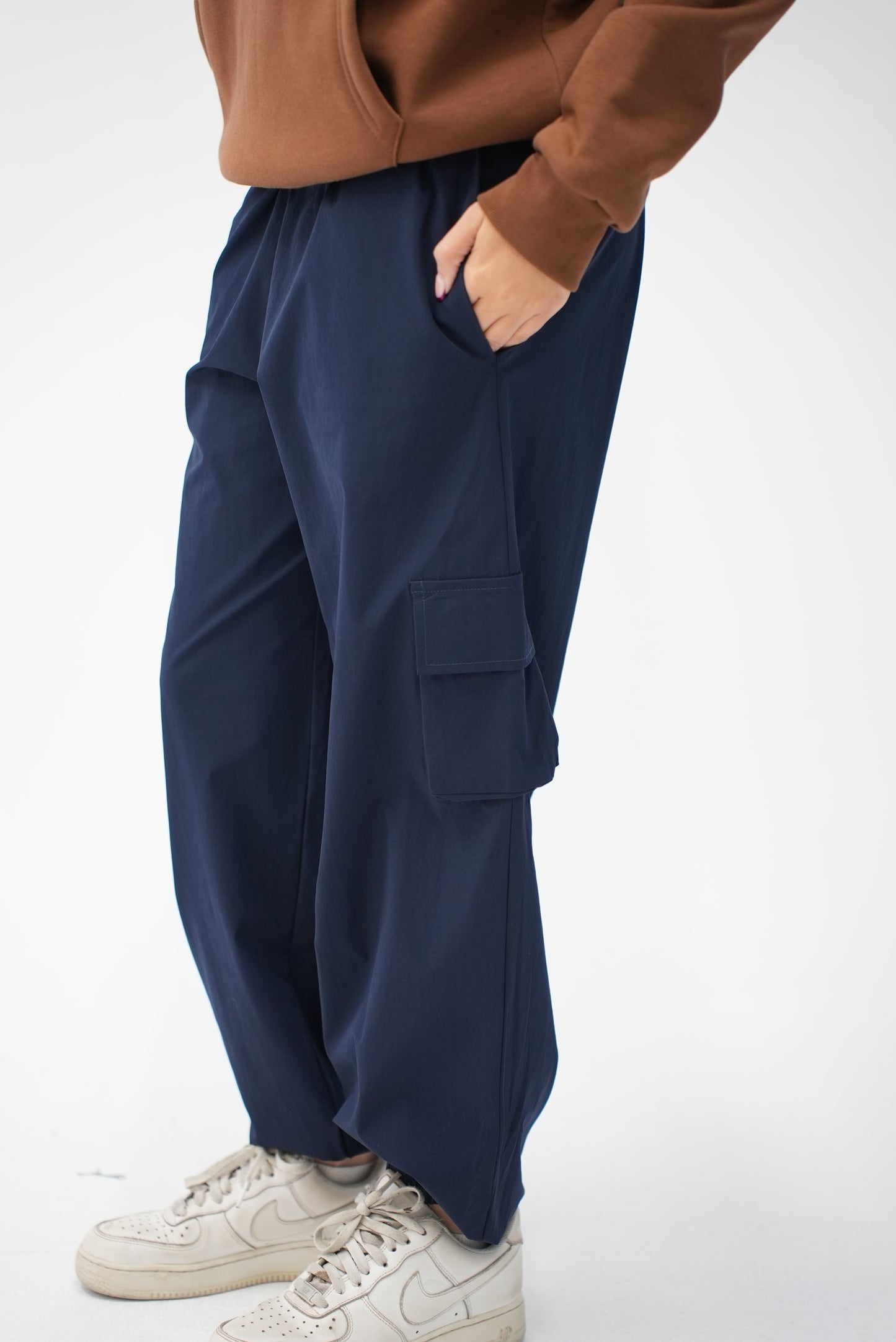 NAVY Cargo DOUBLE POCKET PANTS