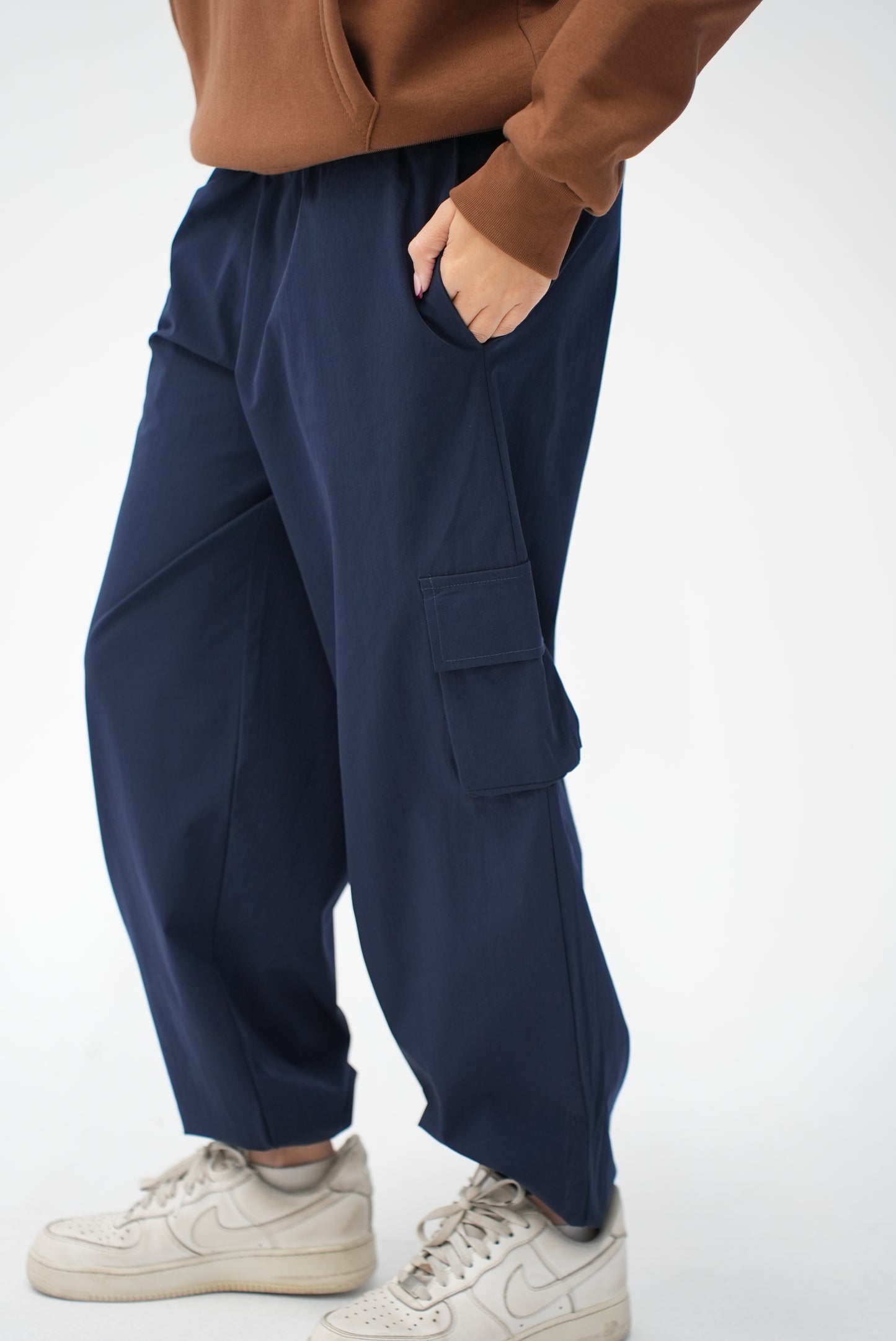NAVY Cargo DOUBLE POCKET PANTS