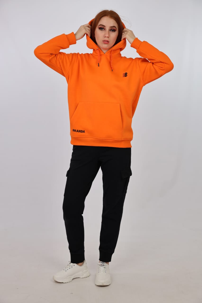 ORANGE BRANDA HOODIES