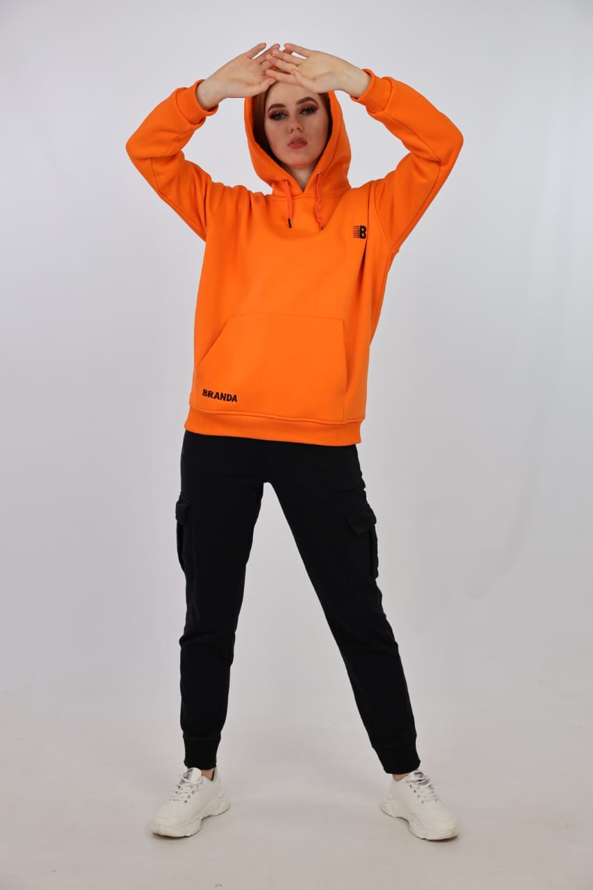 ORANGE BRANDA HOODIES