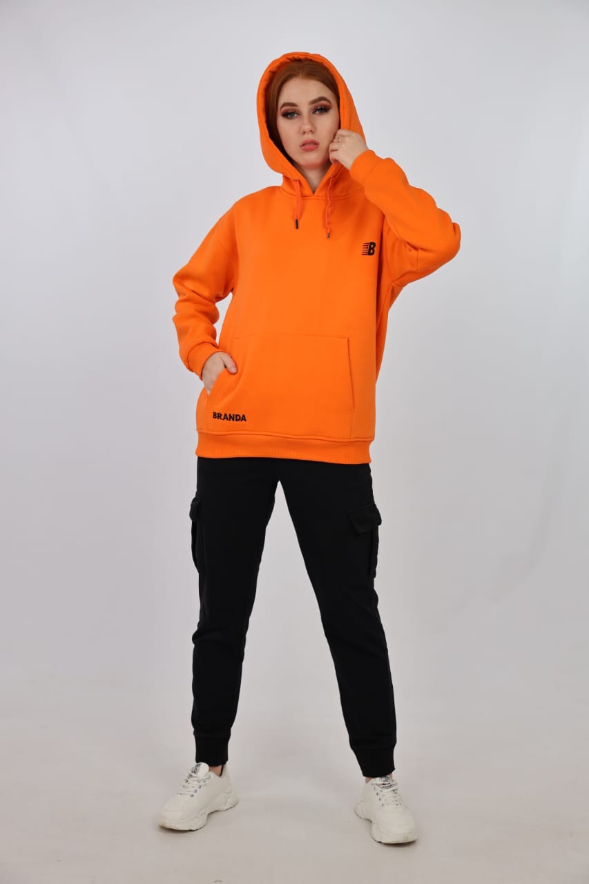 ORANGE BRANDA HOODIES
