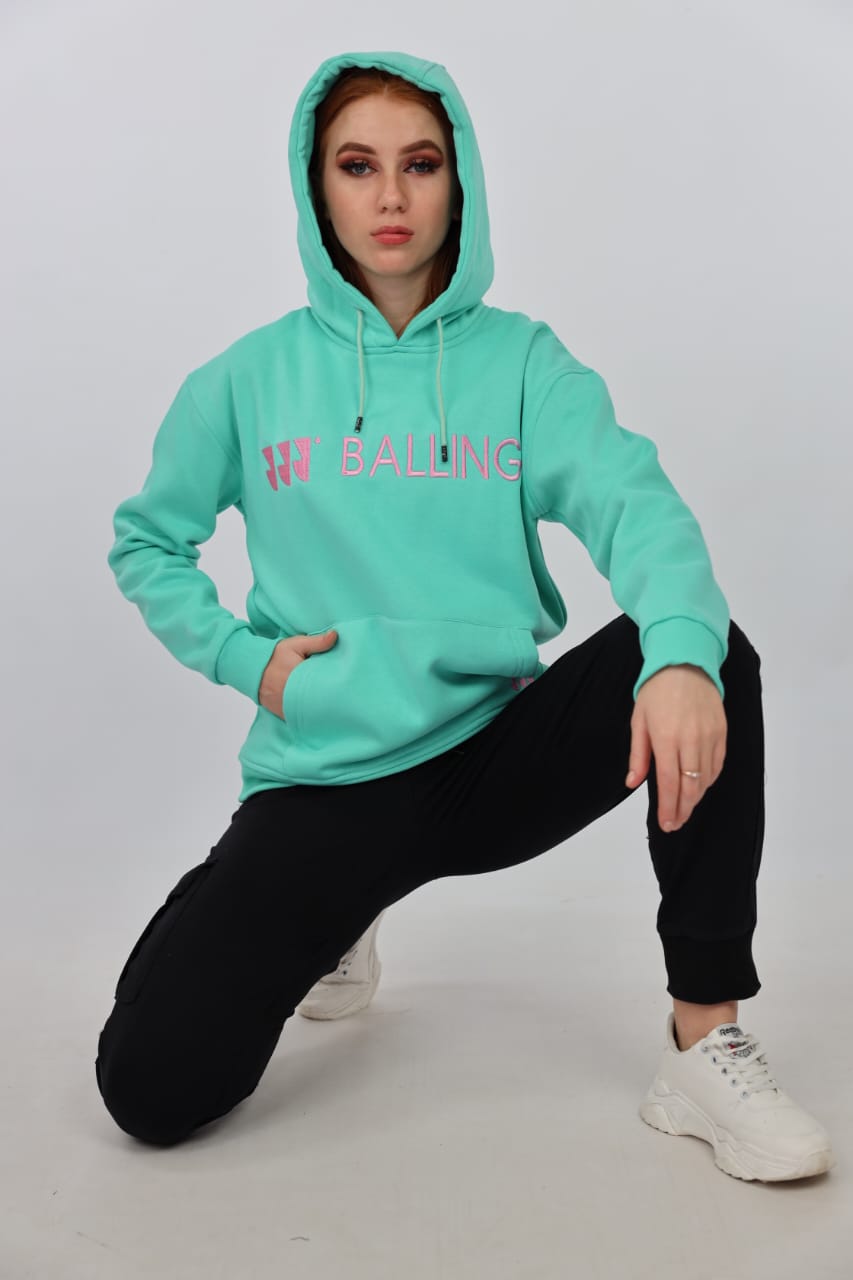 MINT GREEN BALLING HOODIES