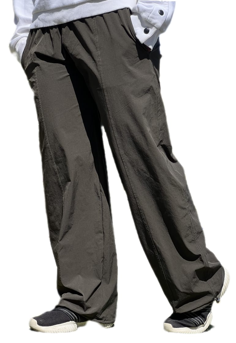 OLIVE GREEN WIDE LEG PANTS