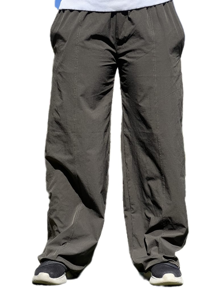 OLIVE GREEN WIDE LEG PANTS