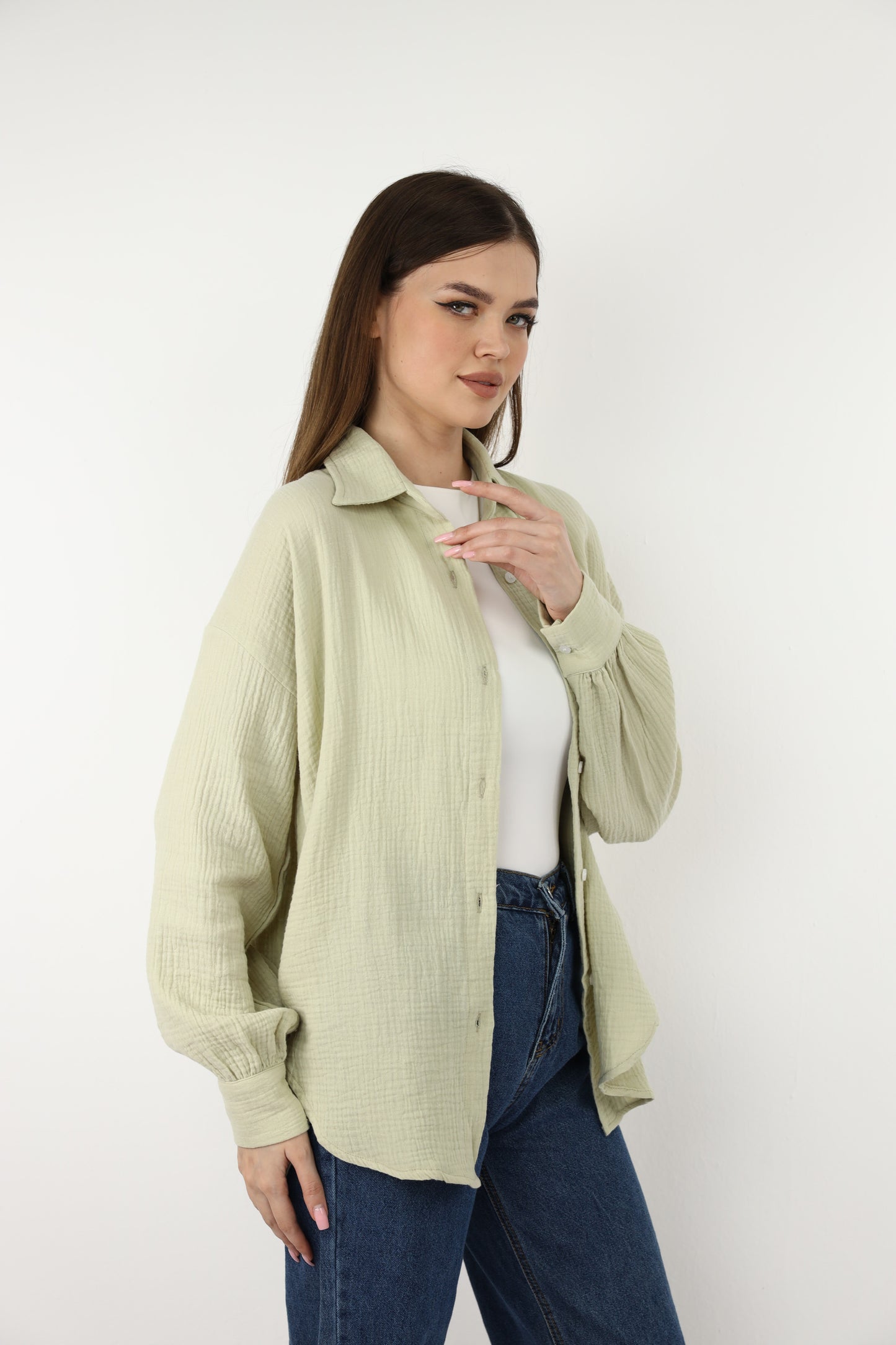 OLIVE GREEN SHIRT