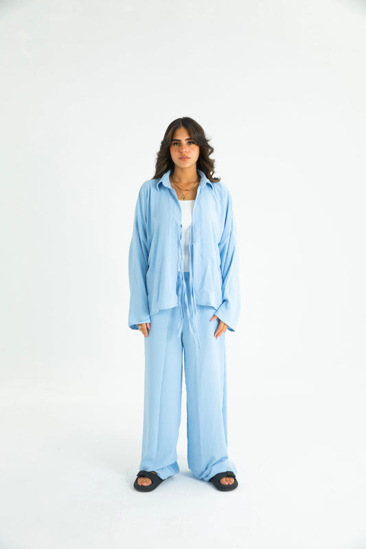 BABY BLUE RIBBON SUIT