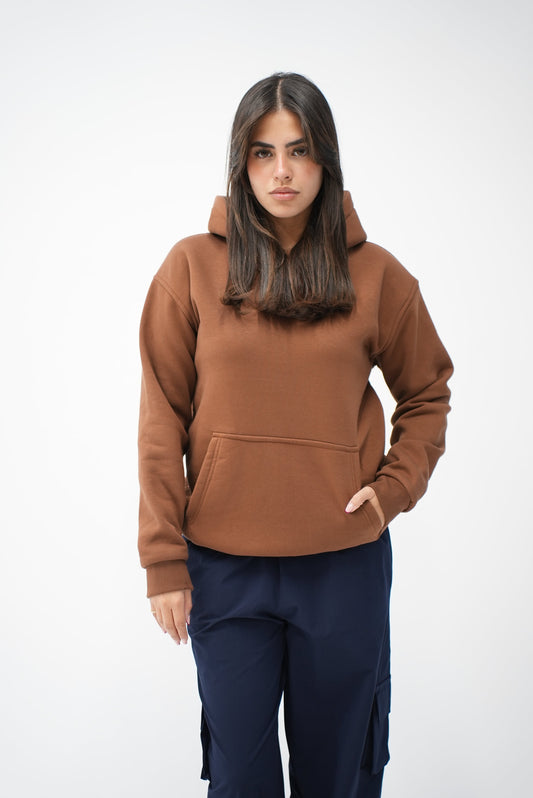 COMFY HOODIE - BROWN