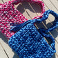 Crochet boho-modern shoulder bag