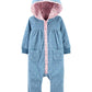 Bear Fleece Jumpsuit