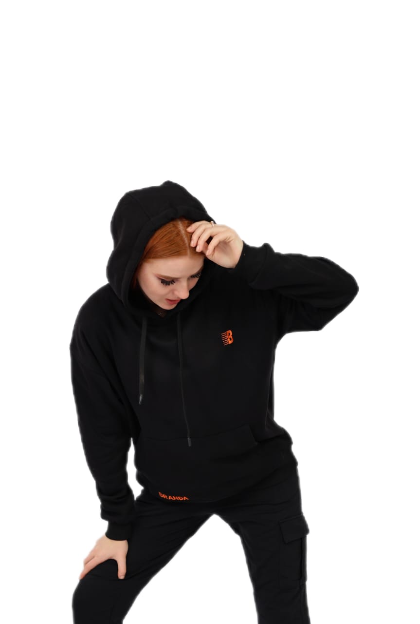 BLACK BRANDA HOODIES