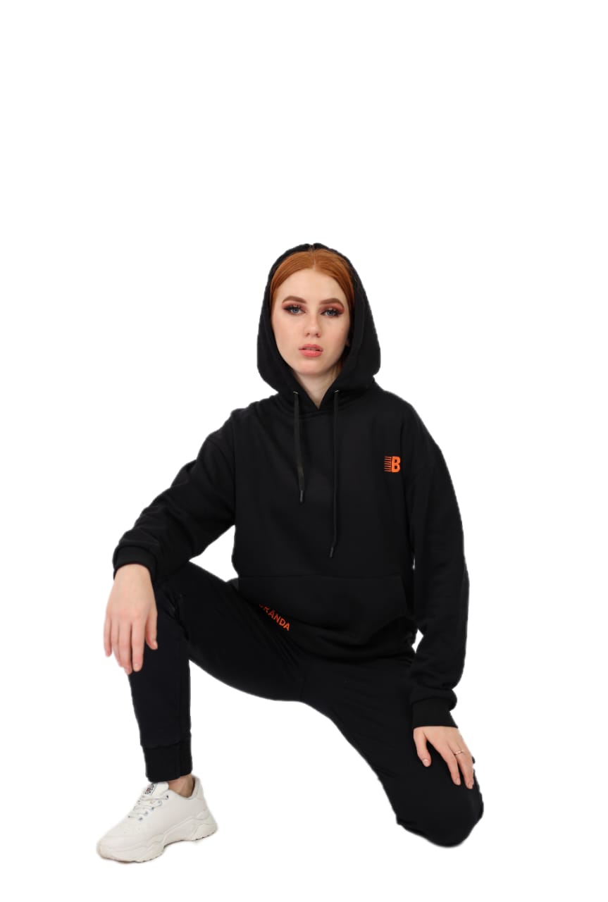 BLACK BRANDA HOODIES