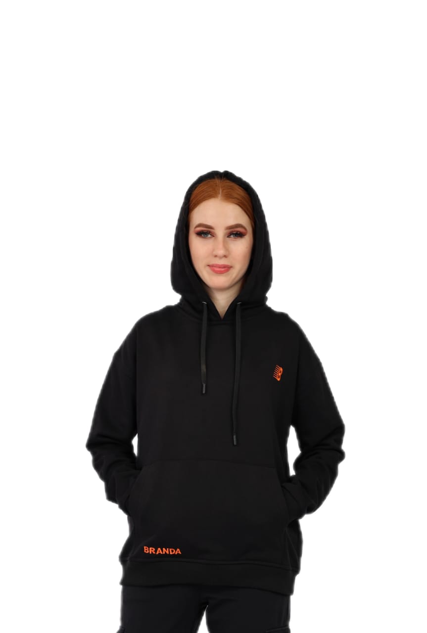 BLACK BRANDA HOODIES