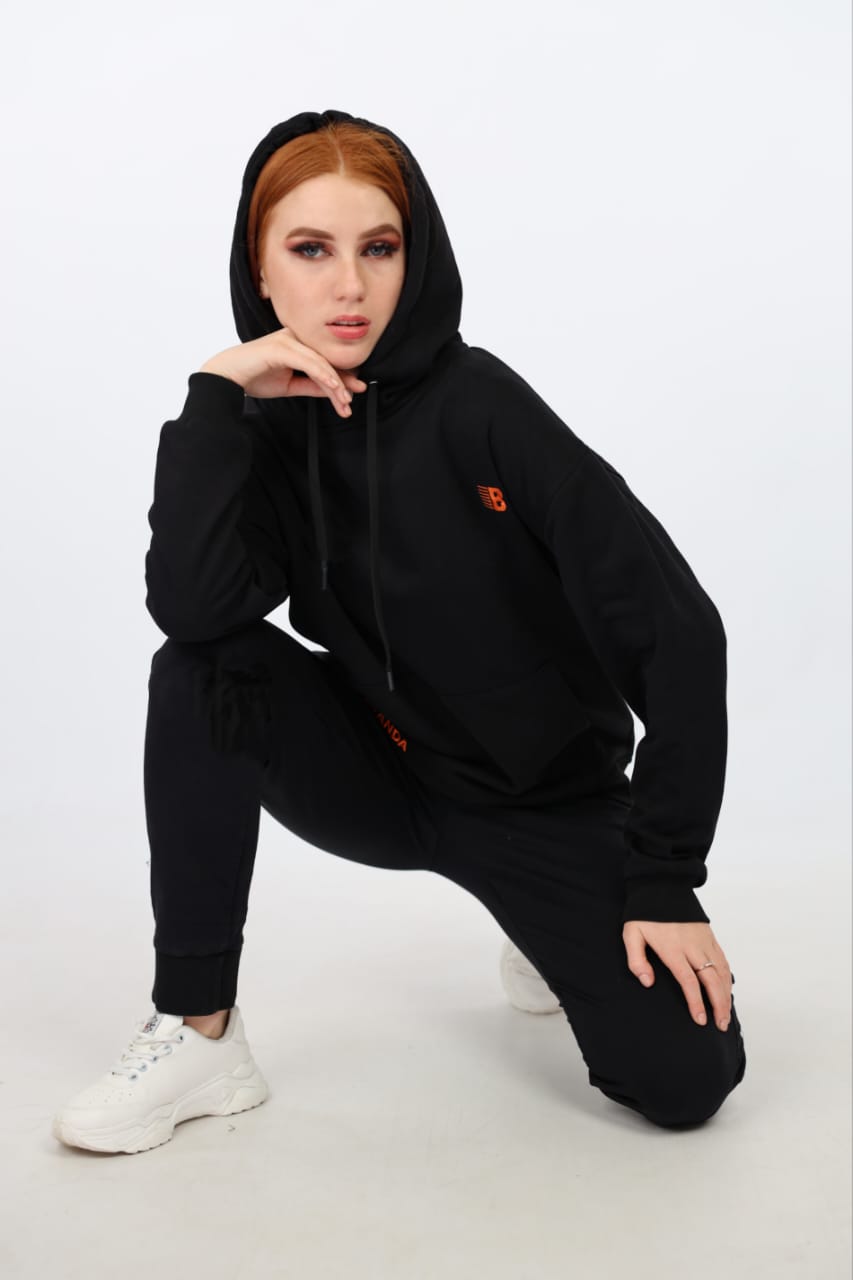 BLACK BRANDA HOODIES