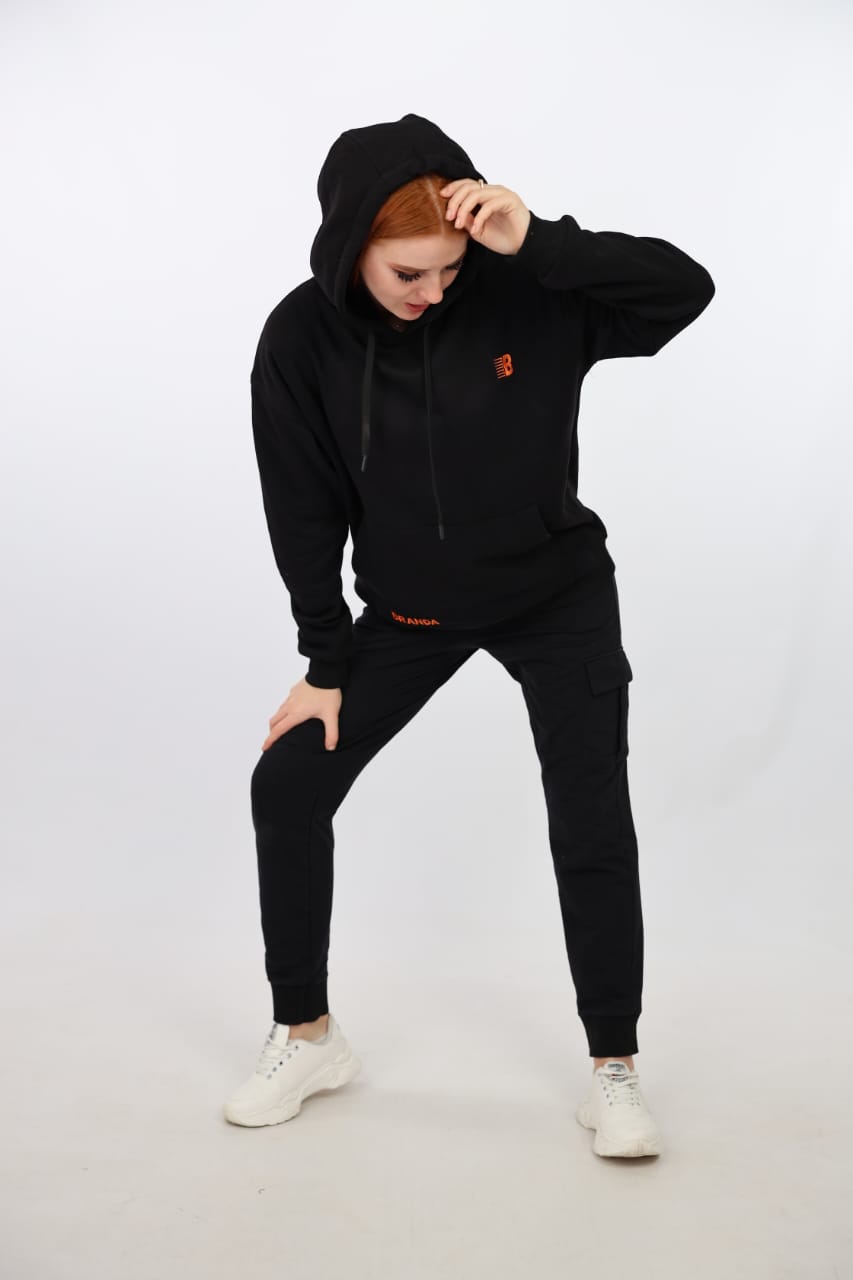 BLACK BRANDA HOODIES